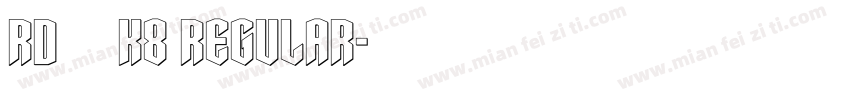 rd多森k8 regular字体转换